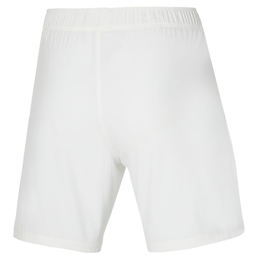 White Men Mizuno 8 In Flex Shorts | 1209-MPLNY