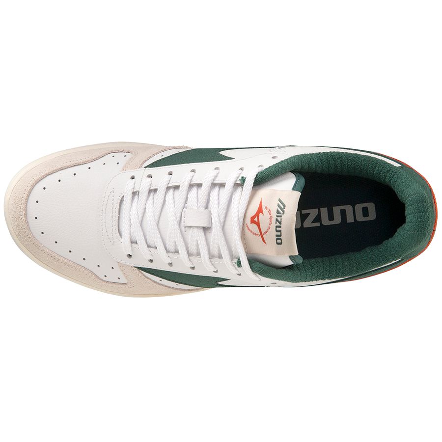 White Men Mizuno City Wind Premium Sneakers | 0691-WUXAM