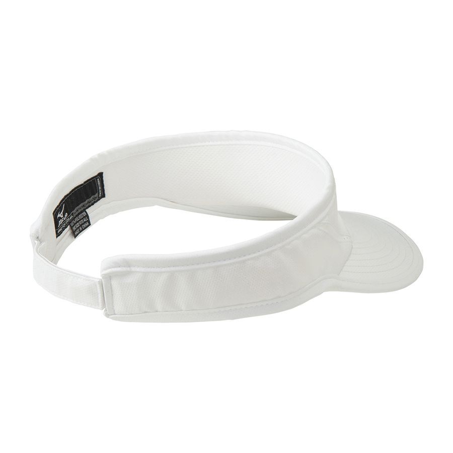 White Men Mizuno Drylite Visor Headwear | 8924-GBHEI