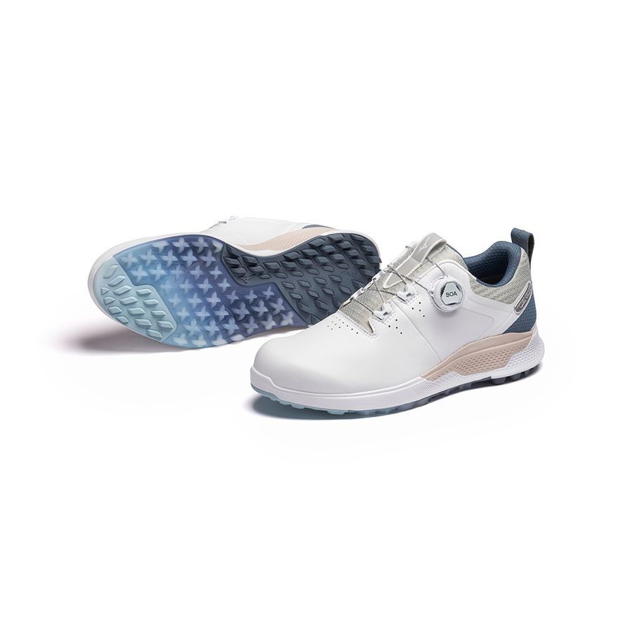 White Men Mizuno Genem Wg Boa Golf Shoes | 8207-QFYBK