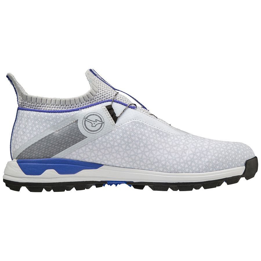 White Men Mizuno Wave Hazard Boa Golf Shoes | 4582-XSUPT