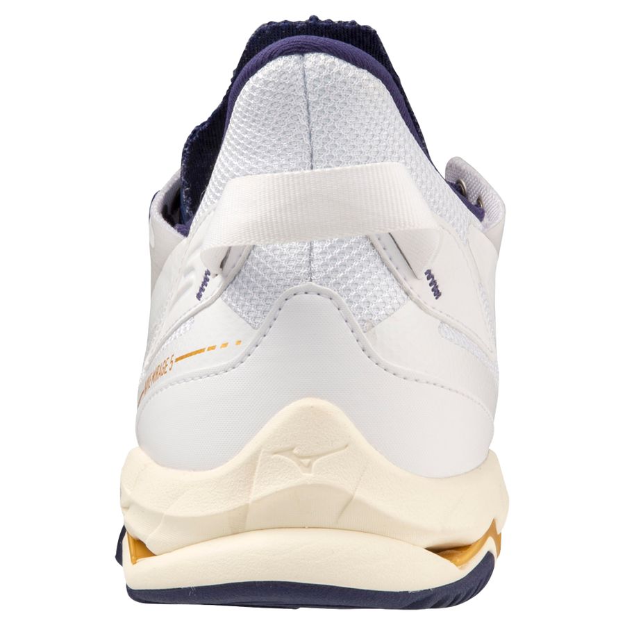 White Men Mizuno Wave Mirage 5 Handball Shoes | 3467-RIPFH