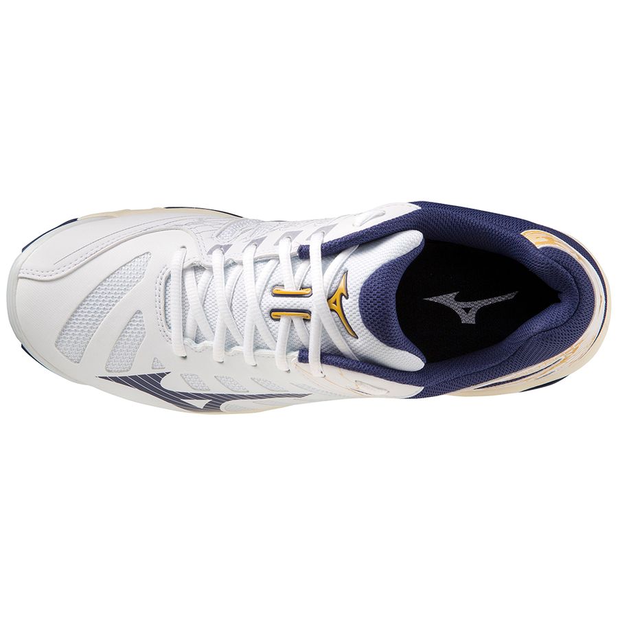 White Men Mizuno Wave Voltage Volleyball Shoes | 6182-MYQWH