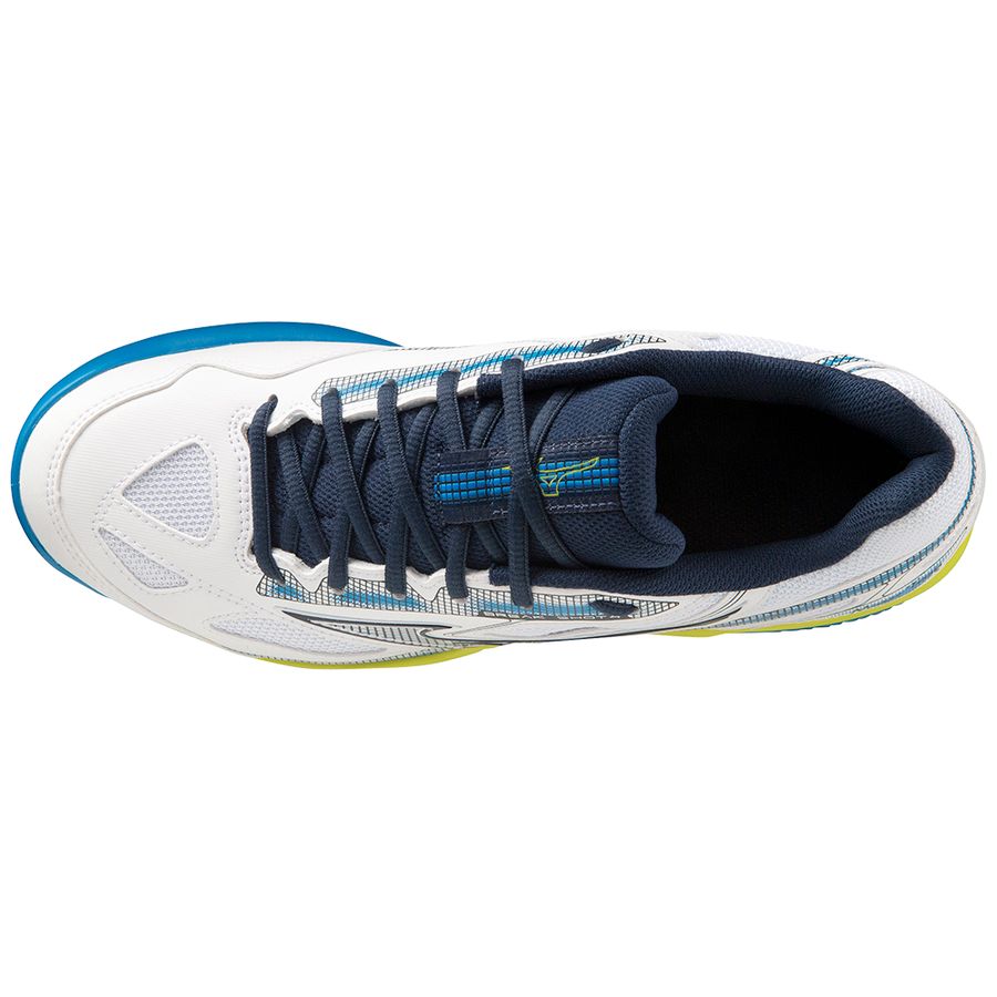 White Women Mizuno Break Shot 4 Cc Tennis Shoes | 0685-SAEPI