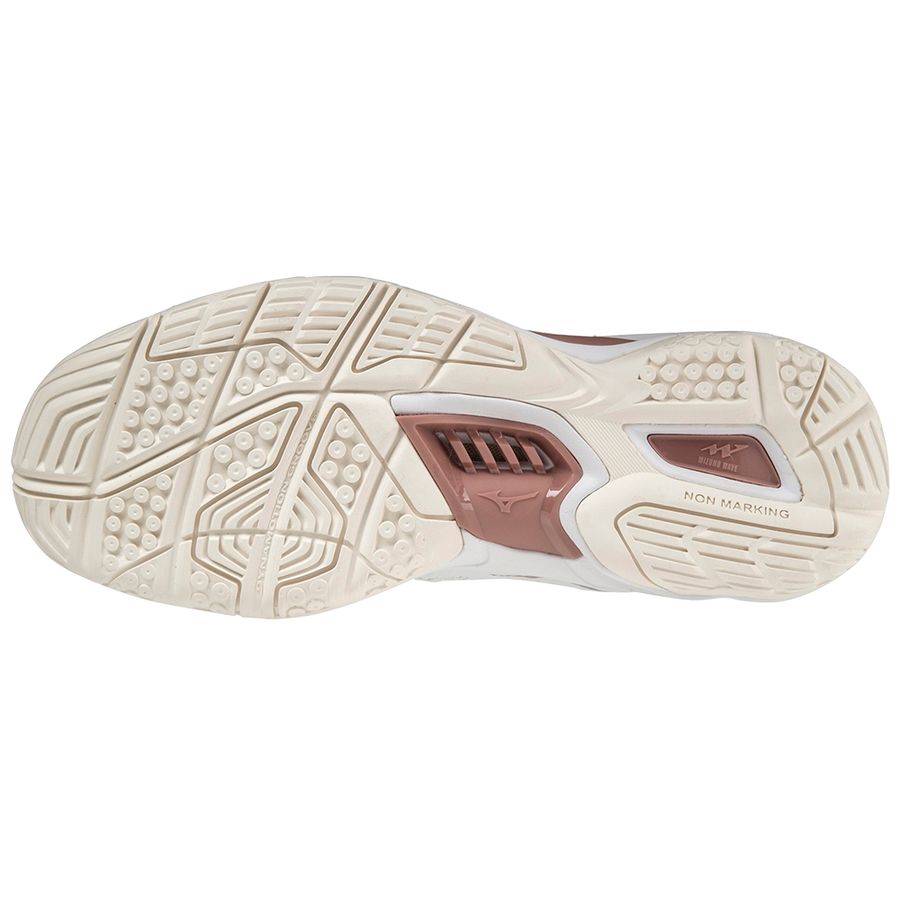 White Women Mizuno Wave Stealth V Handball Shoes | 3678-DWIAY