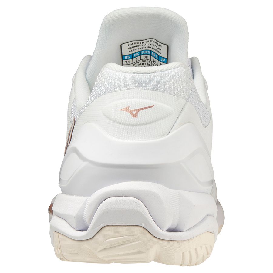 White Women Mizuno Wave Stealth V Handball Shoes | 3678-DWIAY