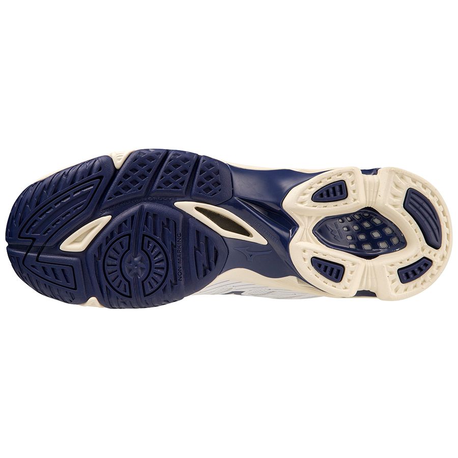White Women Mizuno Wave Voltage Mid Volleyball Shoes | 8219-BUNKS