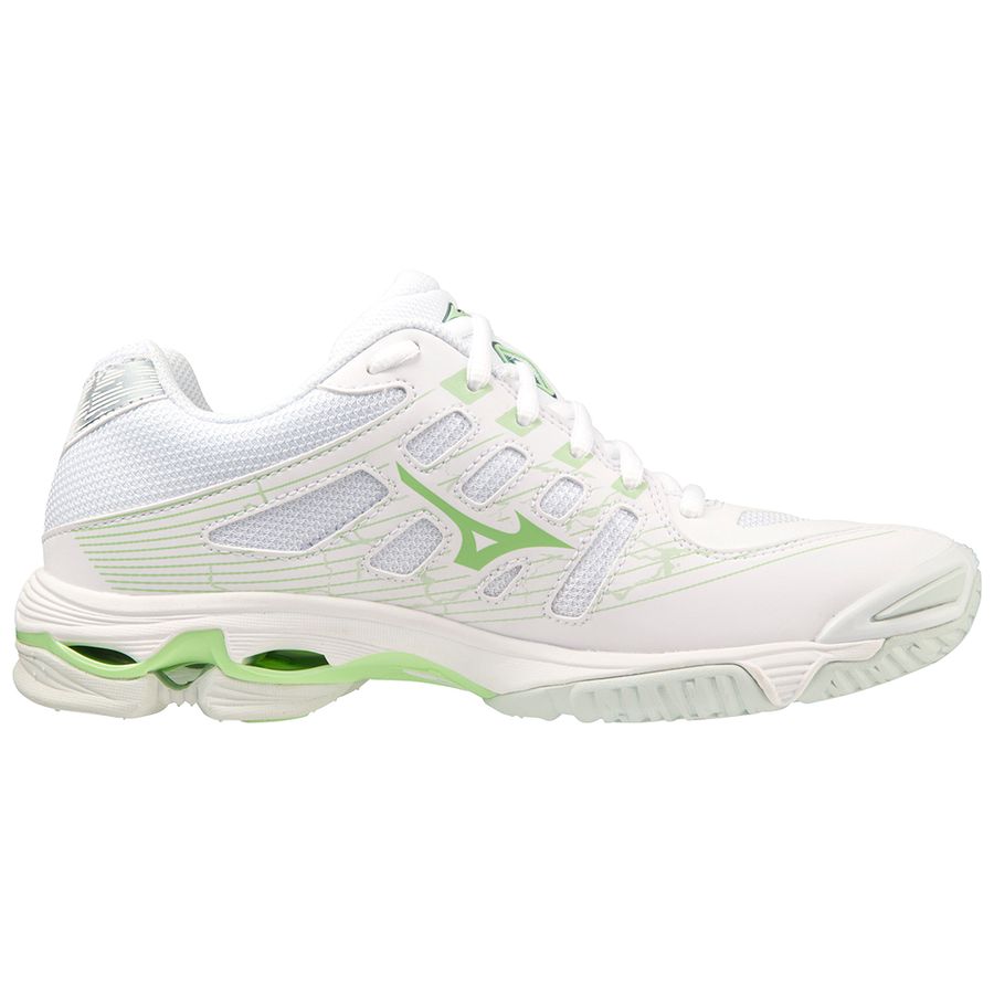 White Women Mizuno Wave Voltage Volleyball Shoes | 2754-KEABT
