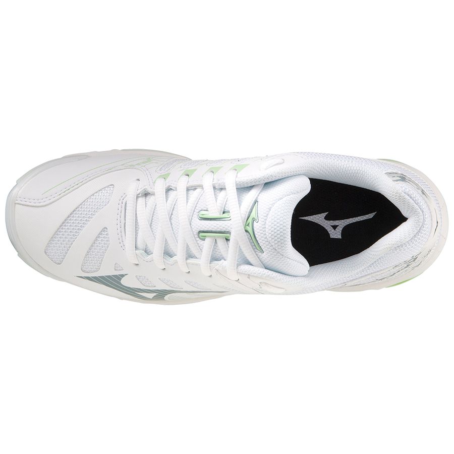 White Women Mizuno Wave Voltage Volleyball Shoes | 2754-KEABT