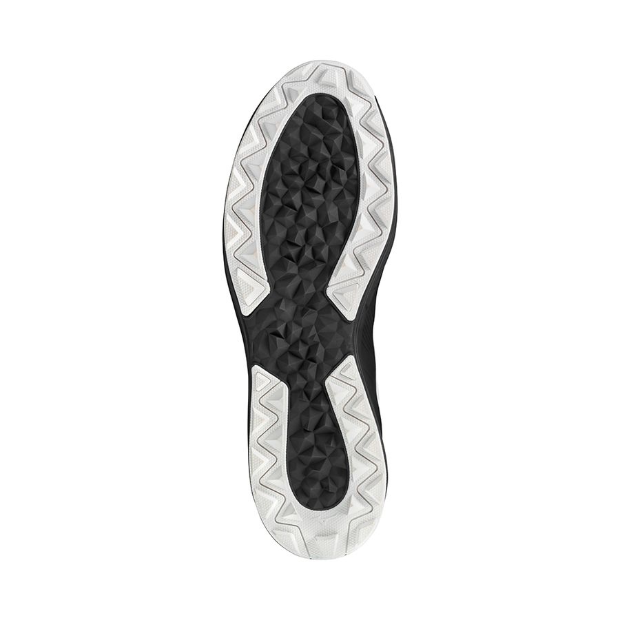 White / Black Men Mizuno Mzen Golf Shoes | 8431-PISXT
