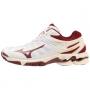 White / Dark Red